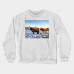 Scottish Highland Cattle Cows 2217 Crewneck Sweatshirt